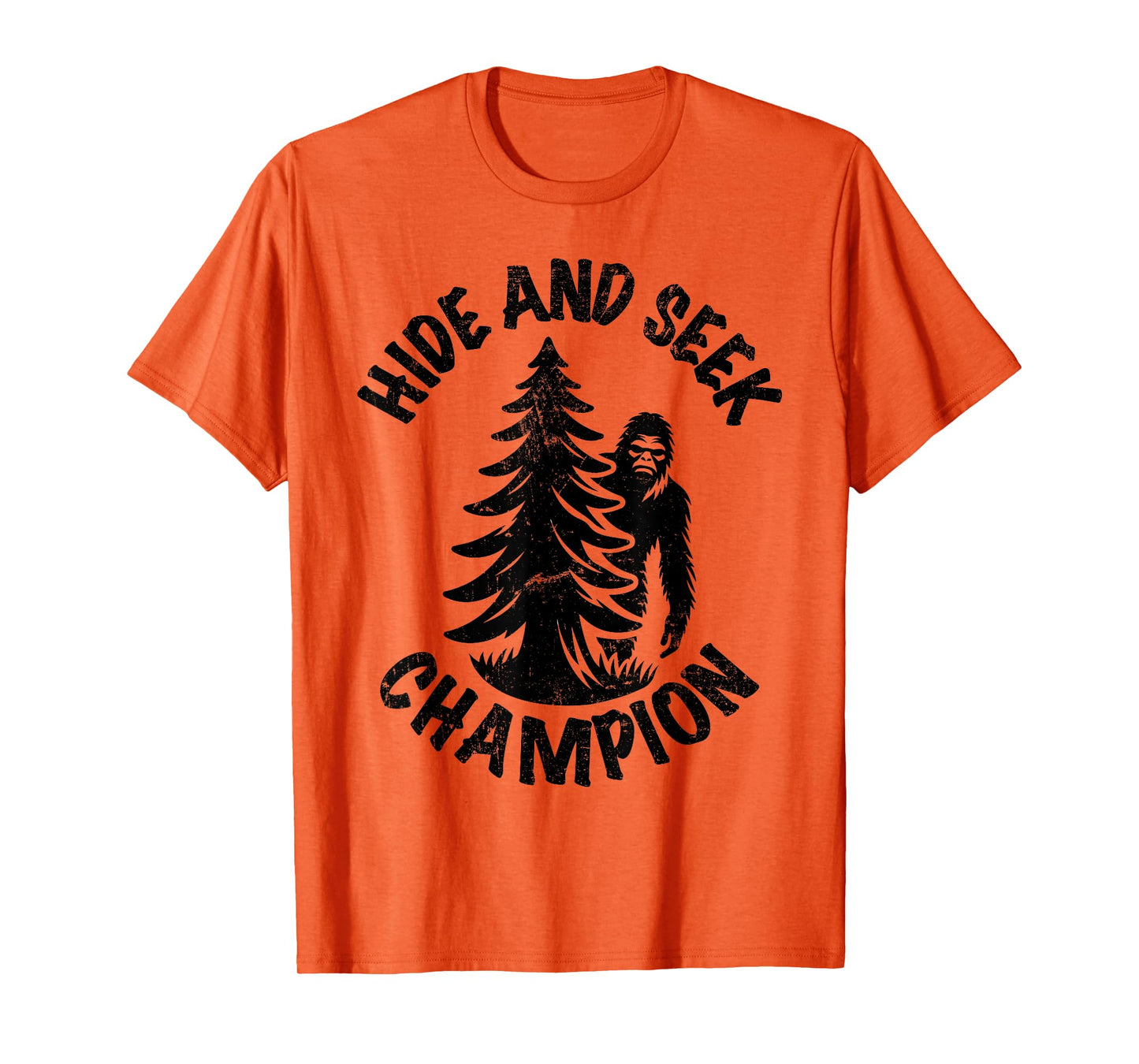Bigfoot Hide and Seek Champion - Vintage retro T-Shirt
