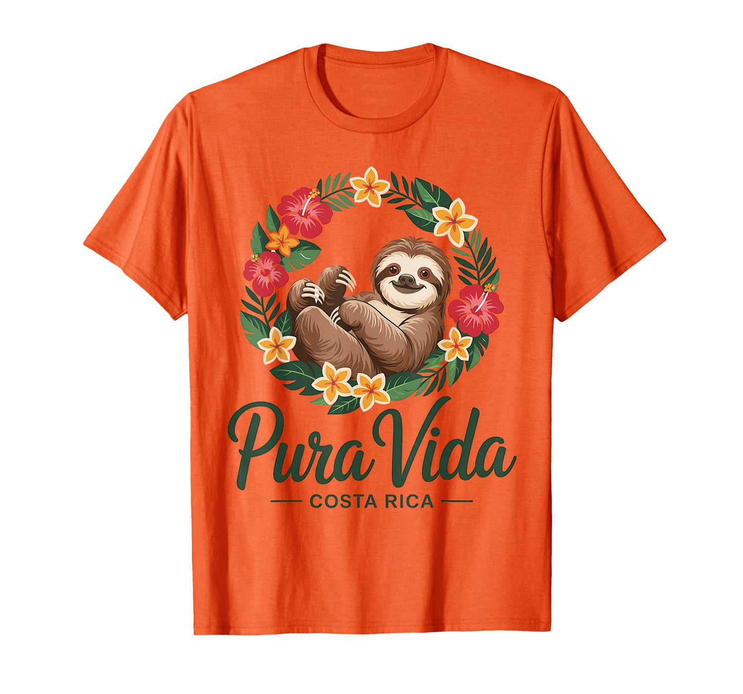 Vacation Tropical Pura Vida Sloth Costa Rica T-Shirt