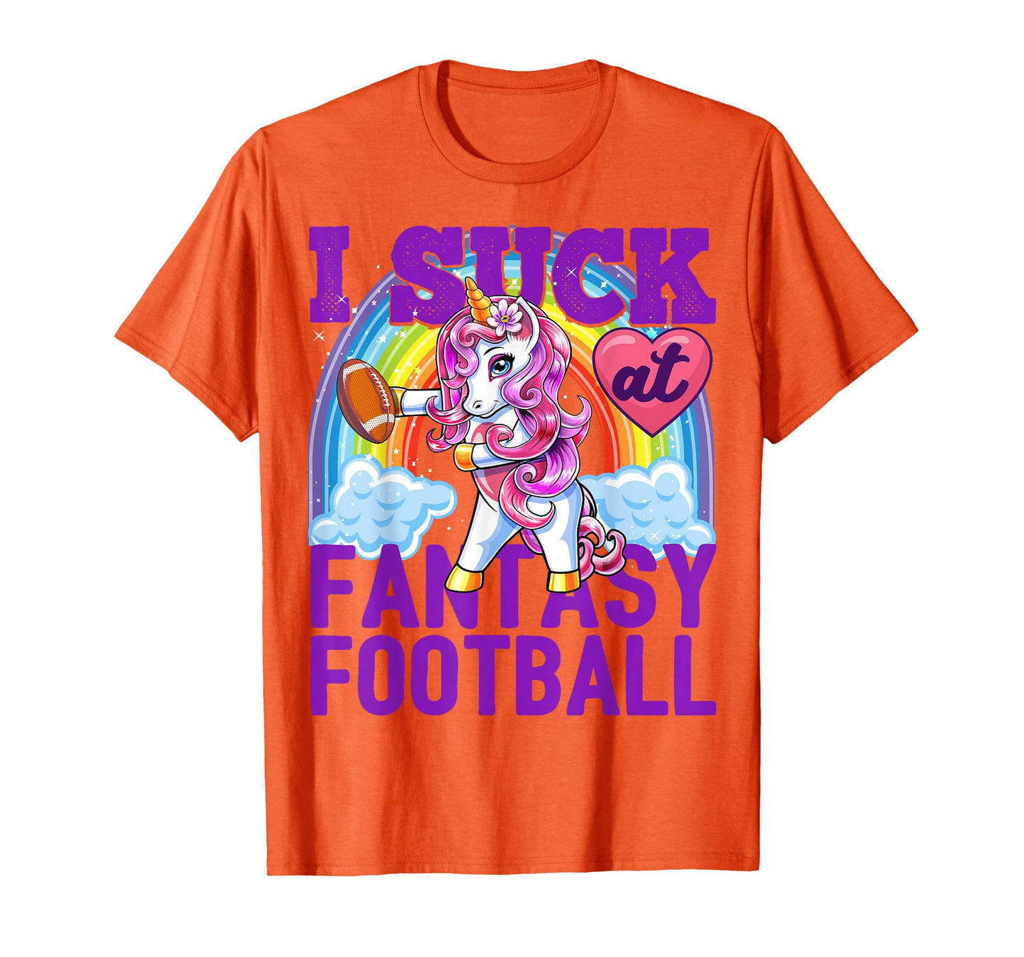 I Suck at Fantasy Football Flossing Unicorn Loser Shirt Men