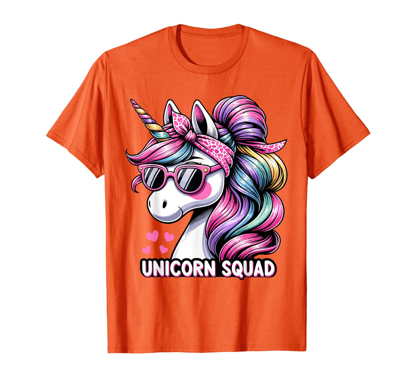 Unicorn Squad - Graceful Unicorn with leopard Bandana T-Shirt