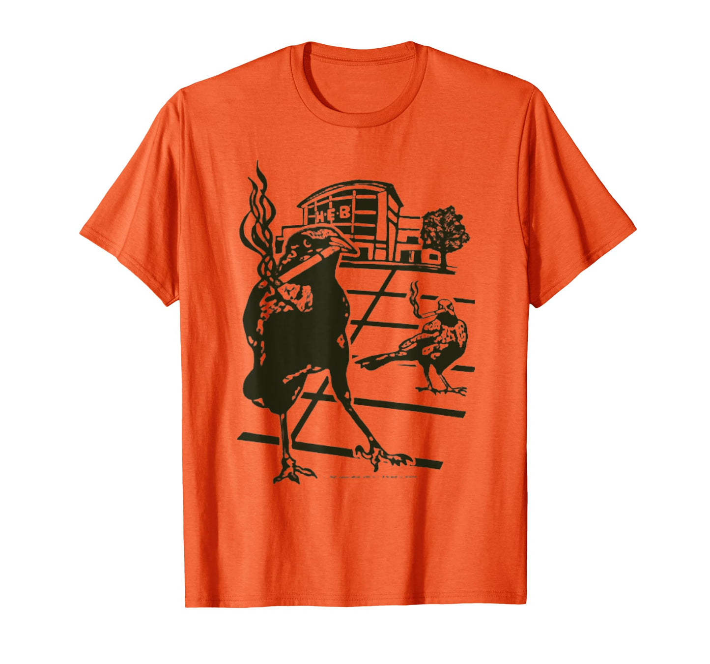 Smoking Grackle Bird T-Shirt