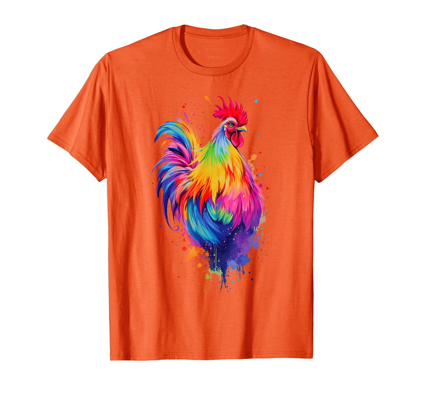 Chicken Art Graphic Women Farm Chicken Lover Funny Colorful T-Shirt