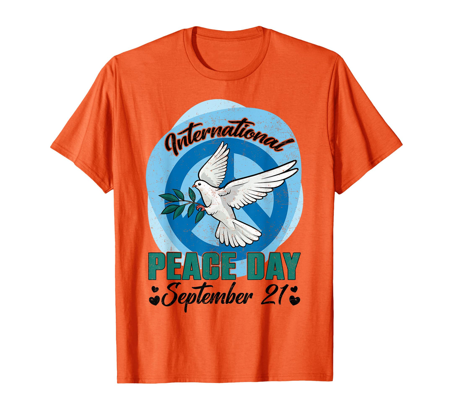 Funny Peace Bird World Peace Day International Day Of Peace T-Shirt