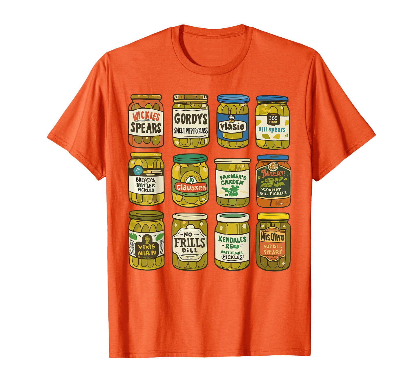 Retro Canned Pickles Jar Canning Season Pickle Jar Women Men T-Shirt