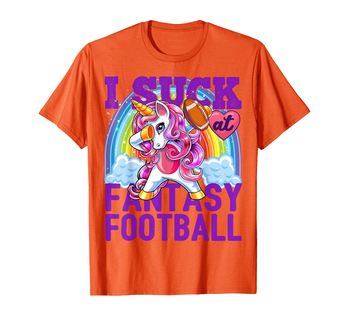 I Suck at Fantasy Football Dabbing Unicorn Loser Shirt Men