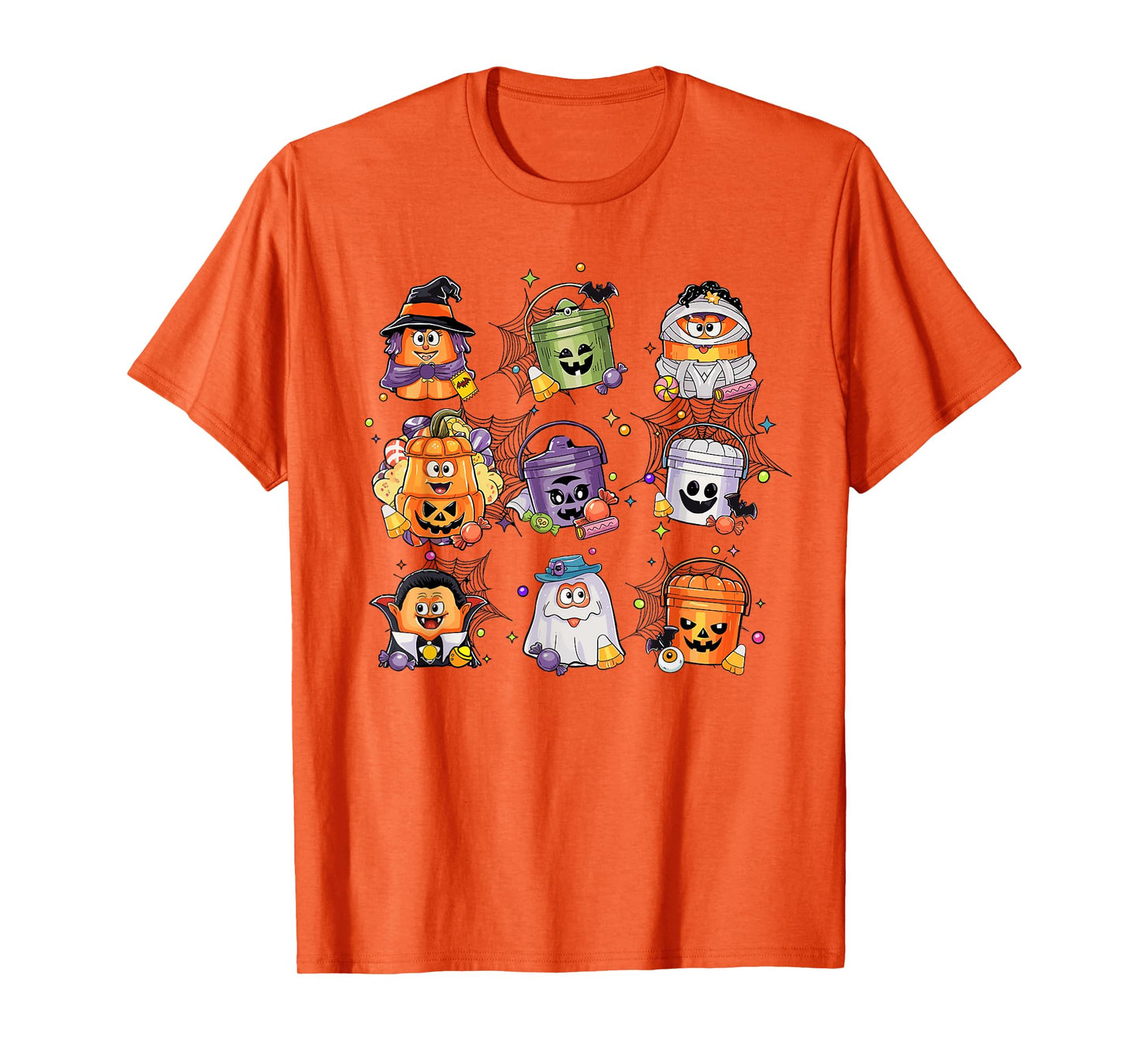Retro Nug-gets Bucket Funny Halloween Spooky Season Chicken T-Shirt