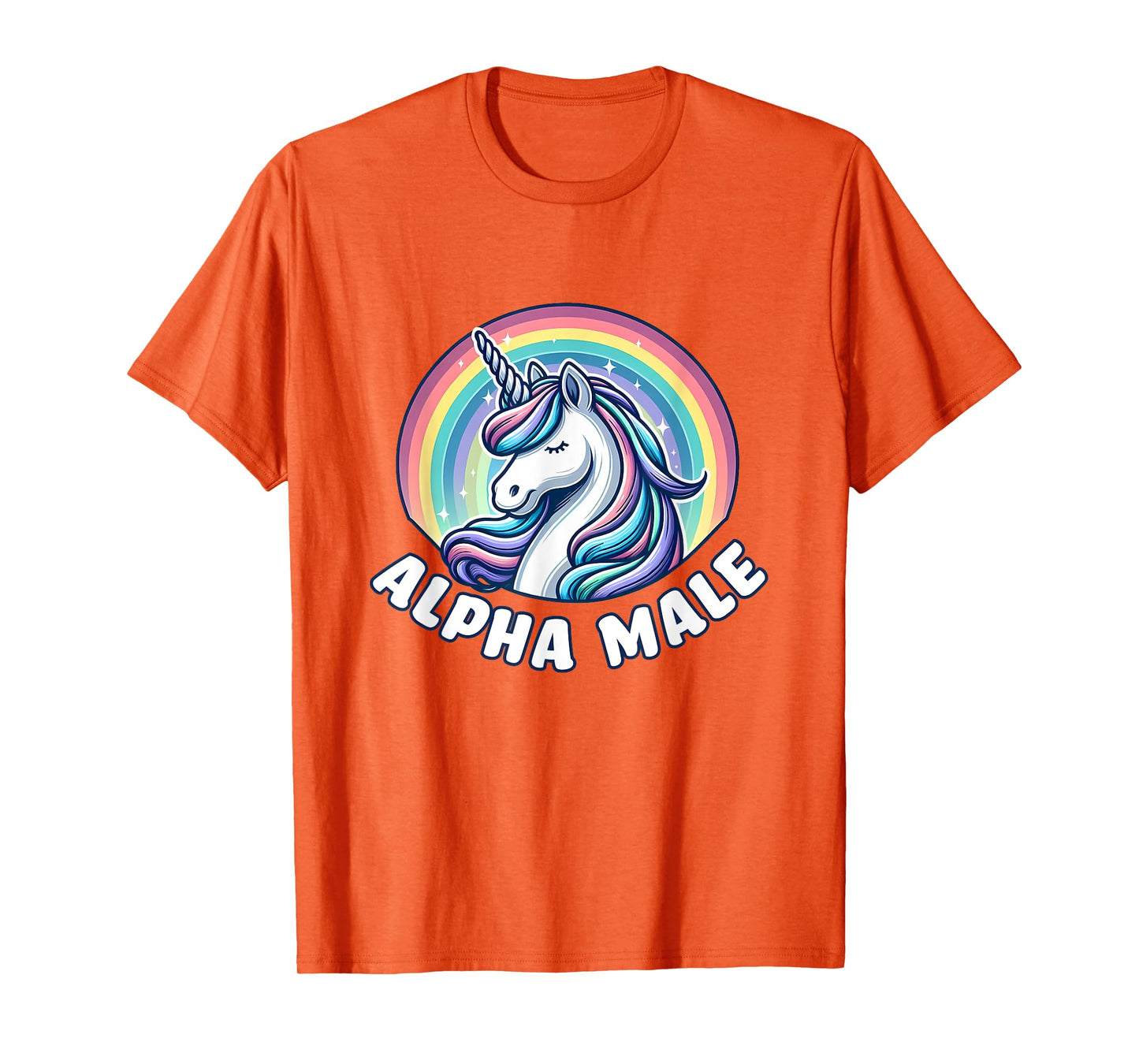 Ironic Cute Alpha Male Unicorn Funny Sarcastic Humor Men T-Shirt