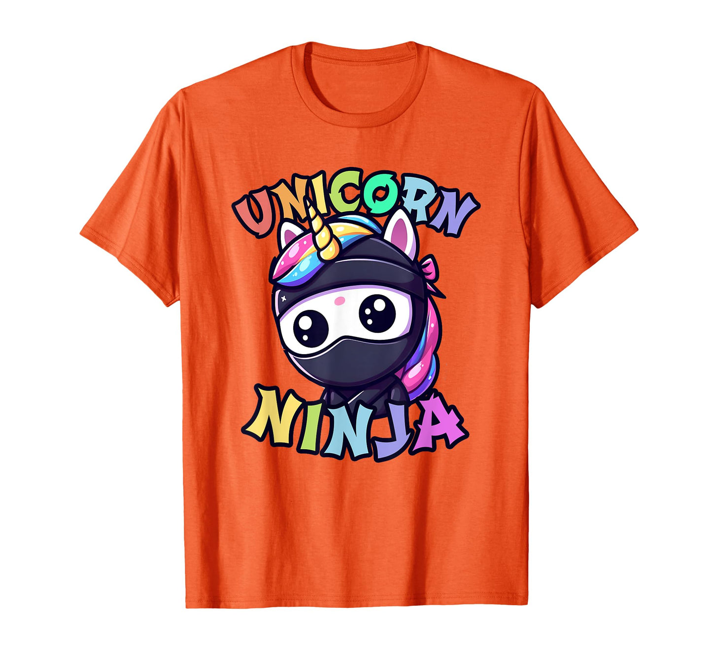 Funny UNICORN NINJA Birthday Girl Cute Tumbling Warrior BFFs T-Shirt