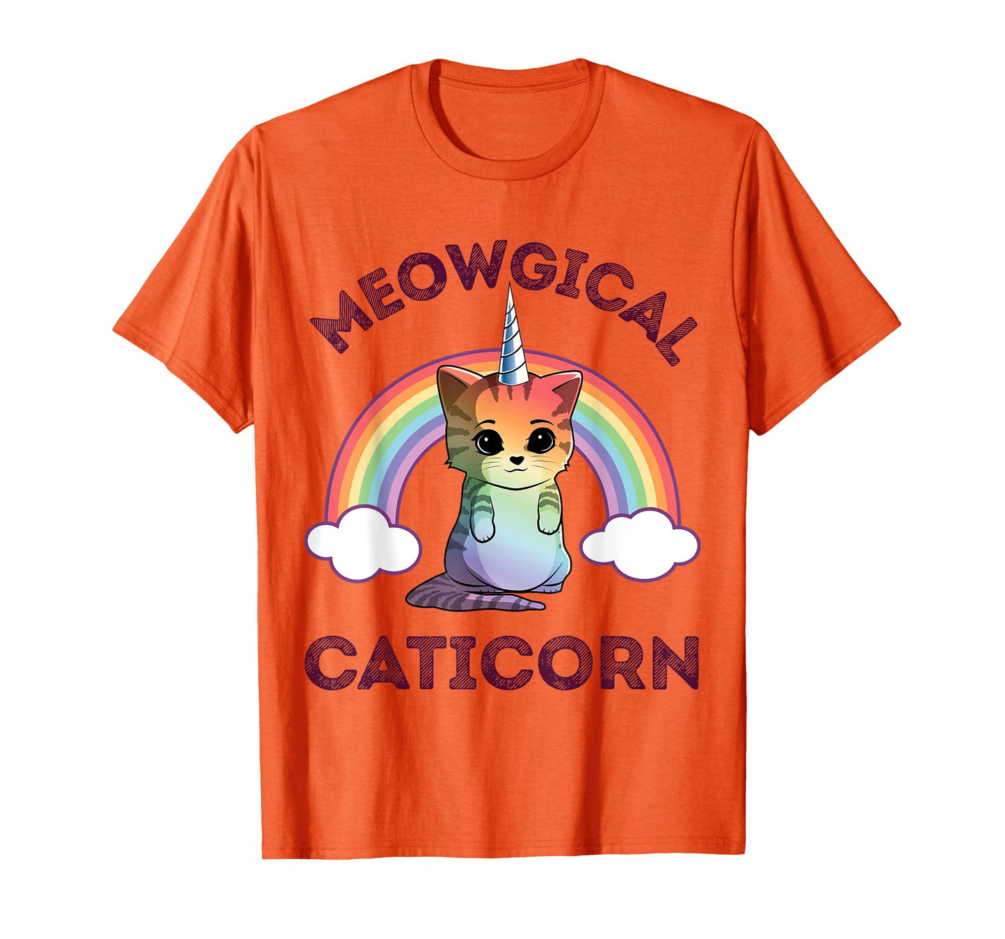 Meowgical Caticorn T shirt Cat Unicorn Girls Women Kittycorn T-Shirt