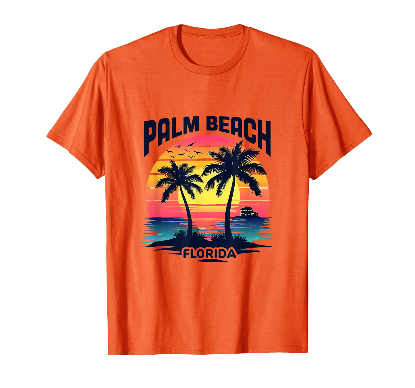 Palm Beach Florida Sunset Tropical Paradise T-Shirt