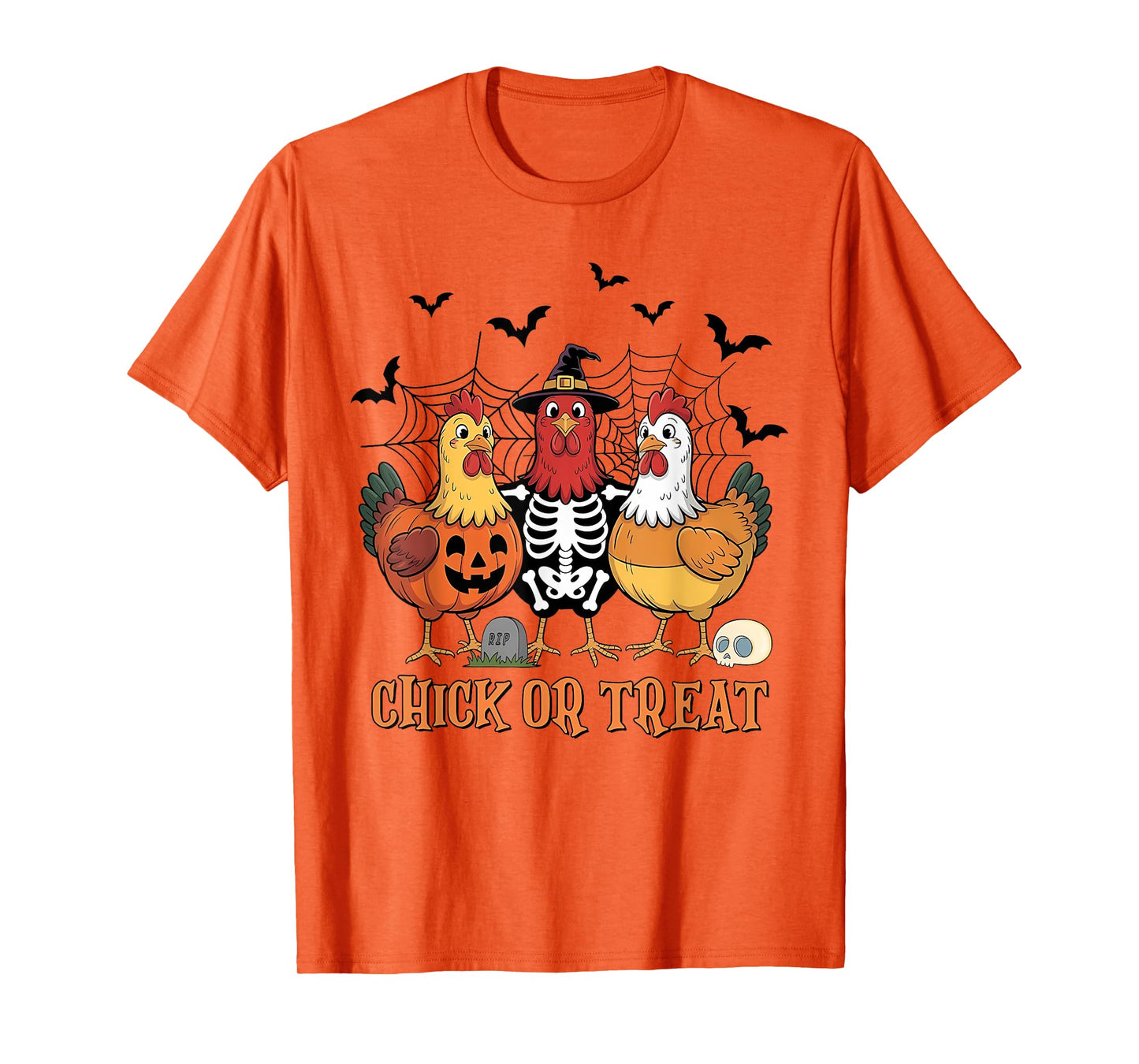 Halloween Chicken Skeleton Chick Or Treat Spooky Season T-Shirt