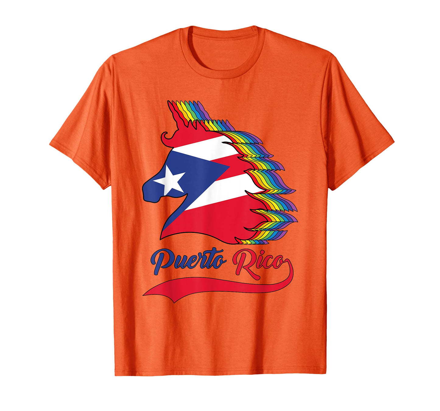 Puerto Rico Puerto Rican Flag Unicorn Rainbow Toddler Girls T-Shirt