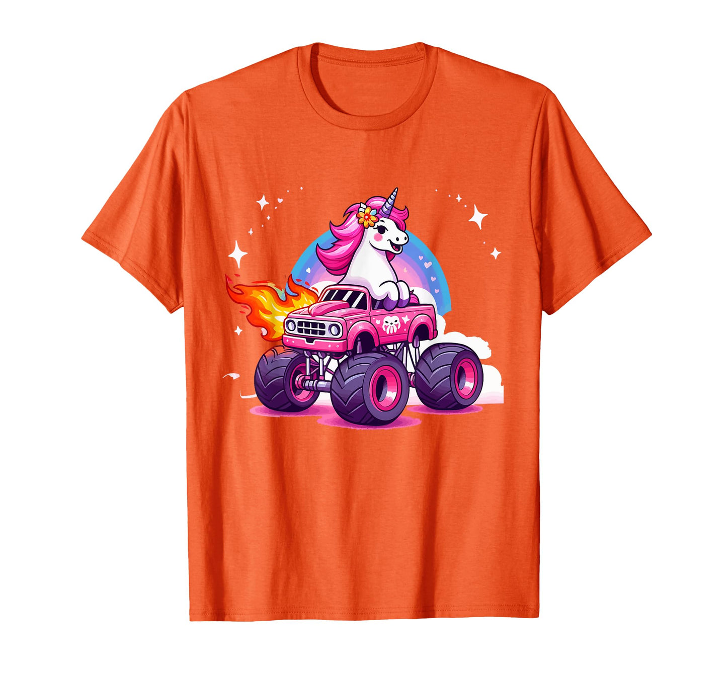 Monster Truck Unicorn Birthday Party Monster Truck Girl T-Shirt
