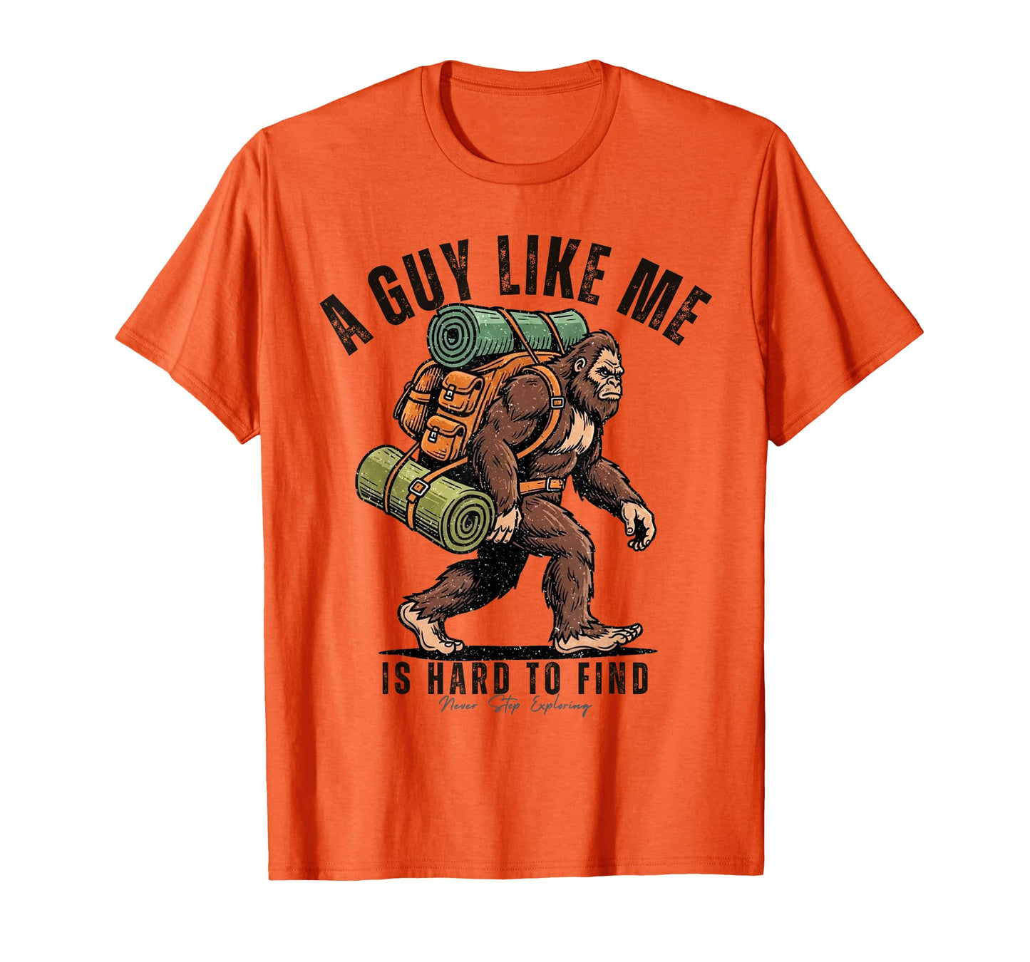Bigfoot Camping Adventure Humor Hiking Sasquatch Funny T-Shirt