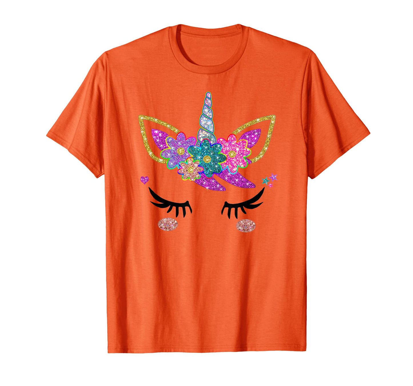 Rainbow Unicorn Face Shirt, Cute Unicorn Birthday Outfit