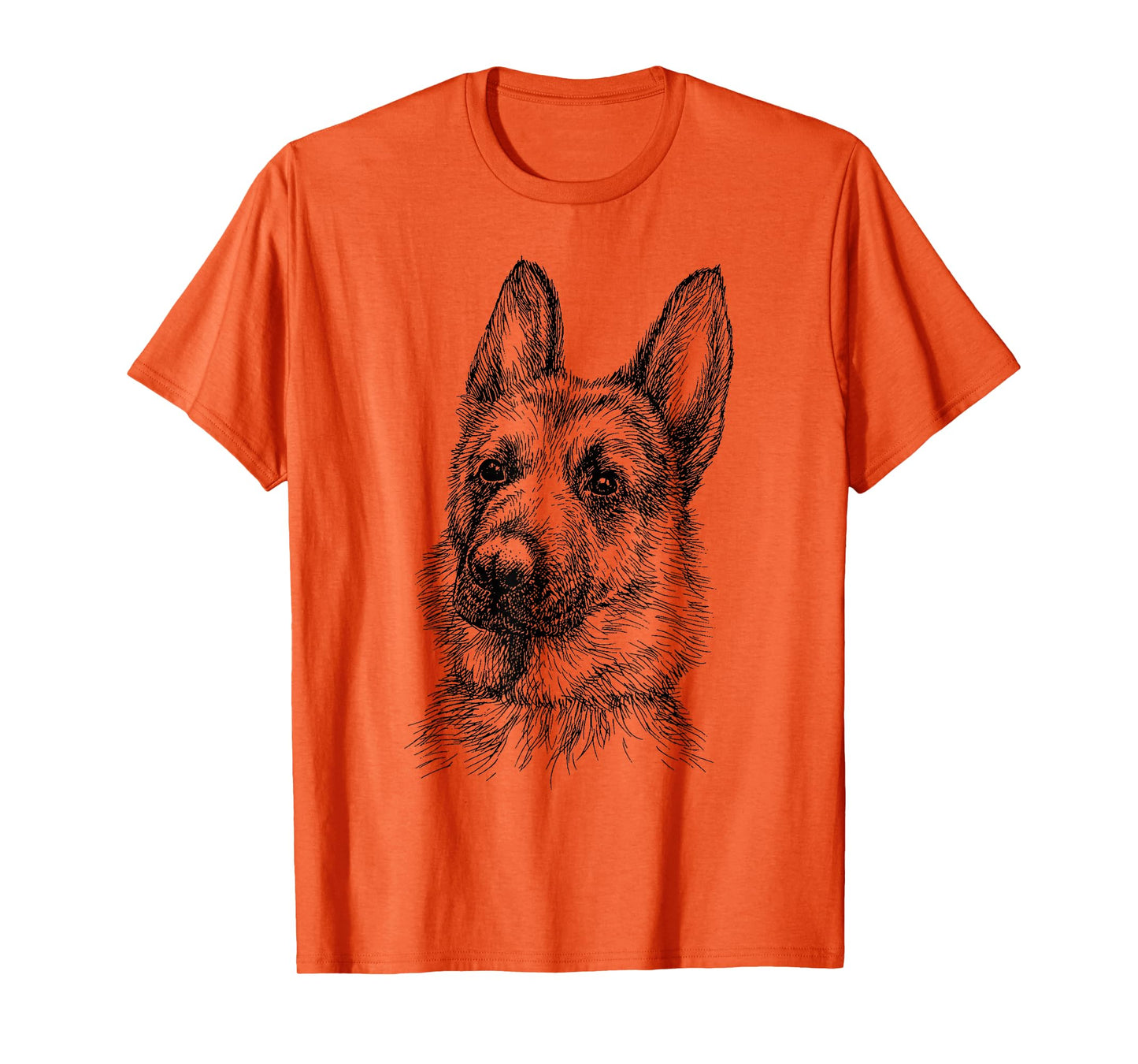 Portrait Drawing German Shepherd for Dog Owners T-Shirt