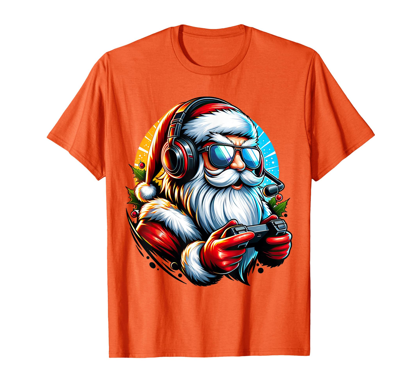 Christmas Gamer Boys Video Game Santa Xmas T-Shirt
