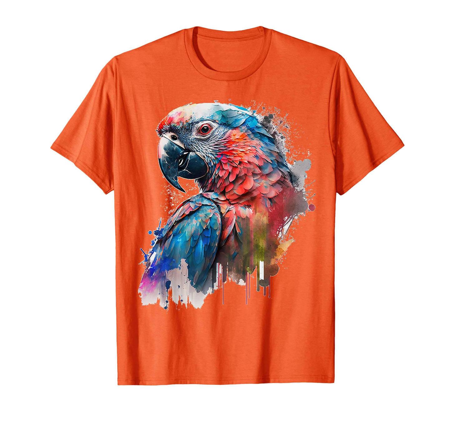 Parrot Bird Colourful Art Animal Bird Motif Parrot T-Shirt