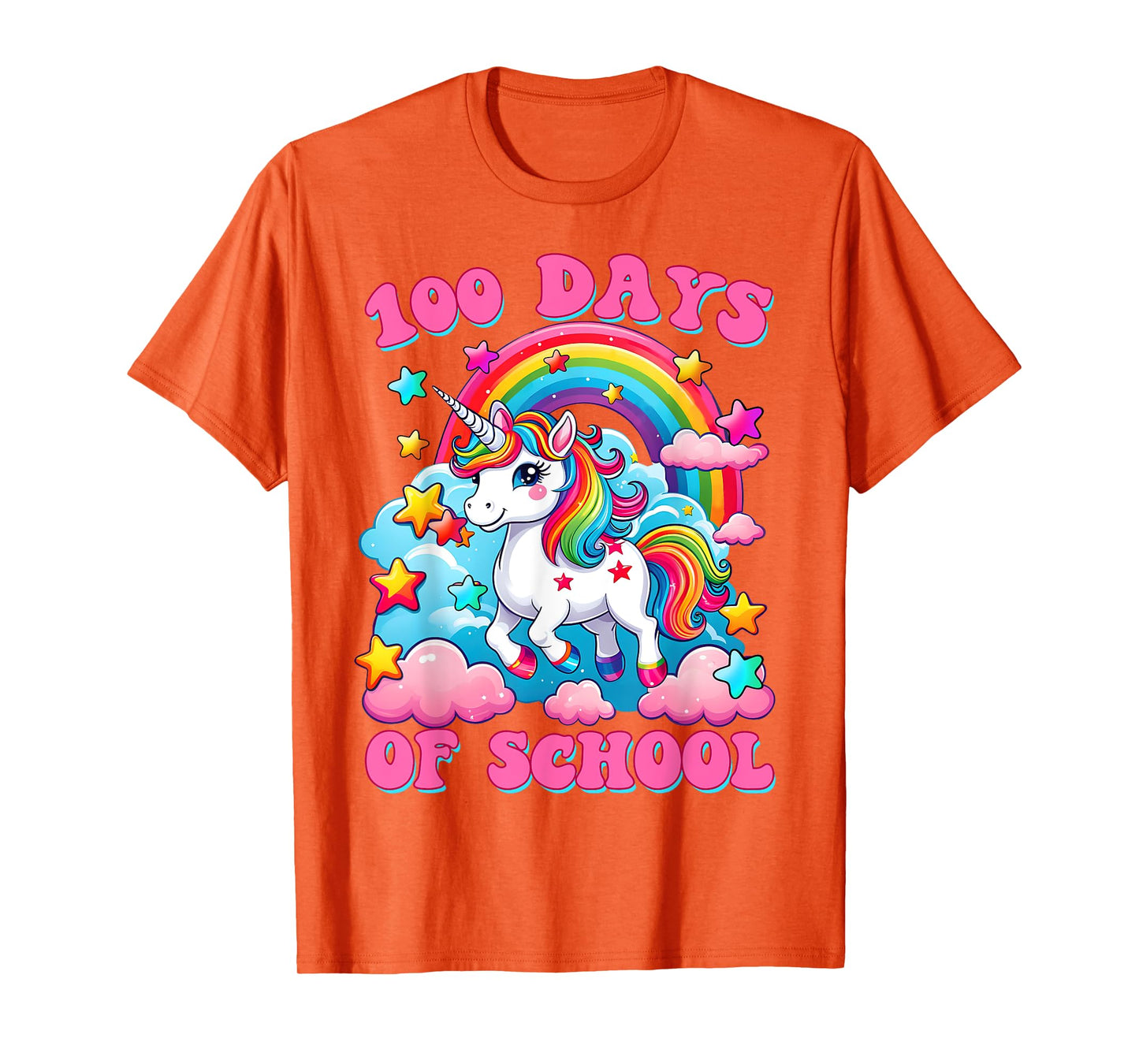 100 Days of School Unicorn Girls Cute 100th Day of School T-Shirt