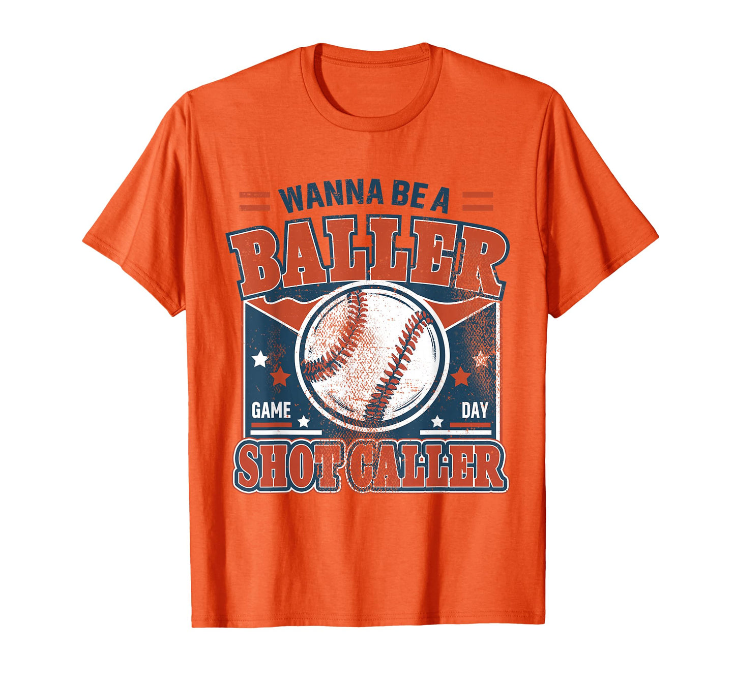 Old Fashion Wanna Be A Baller Shot Caller Mama Mom Baseball T-Shirt