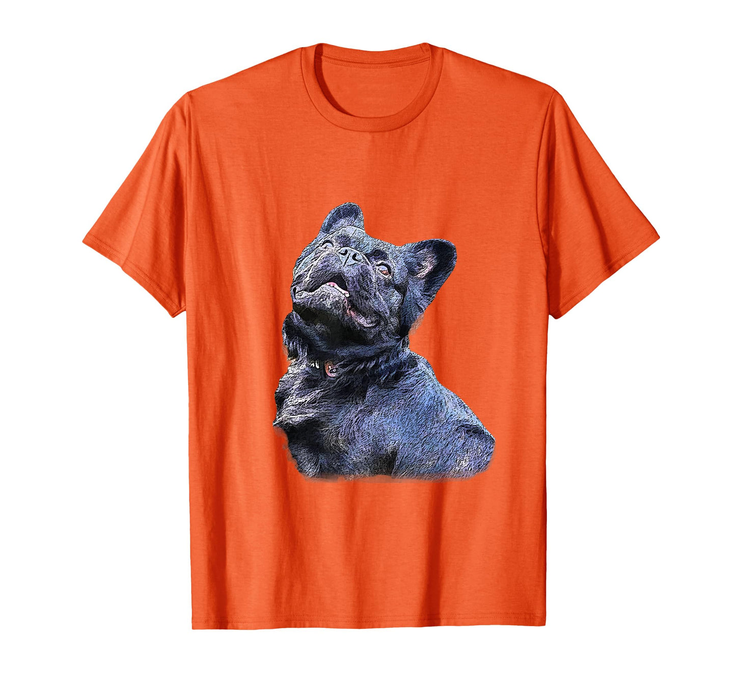 Fluffy Frenchie French Bulldog Top T-Shirt for Men Women Kids