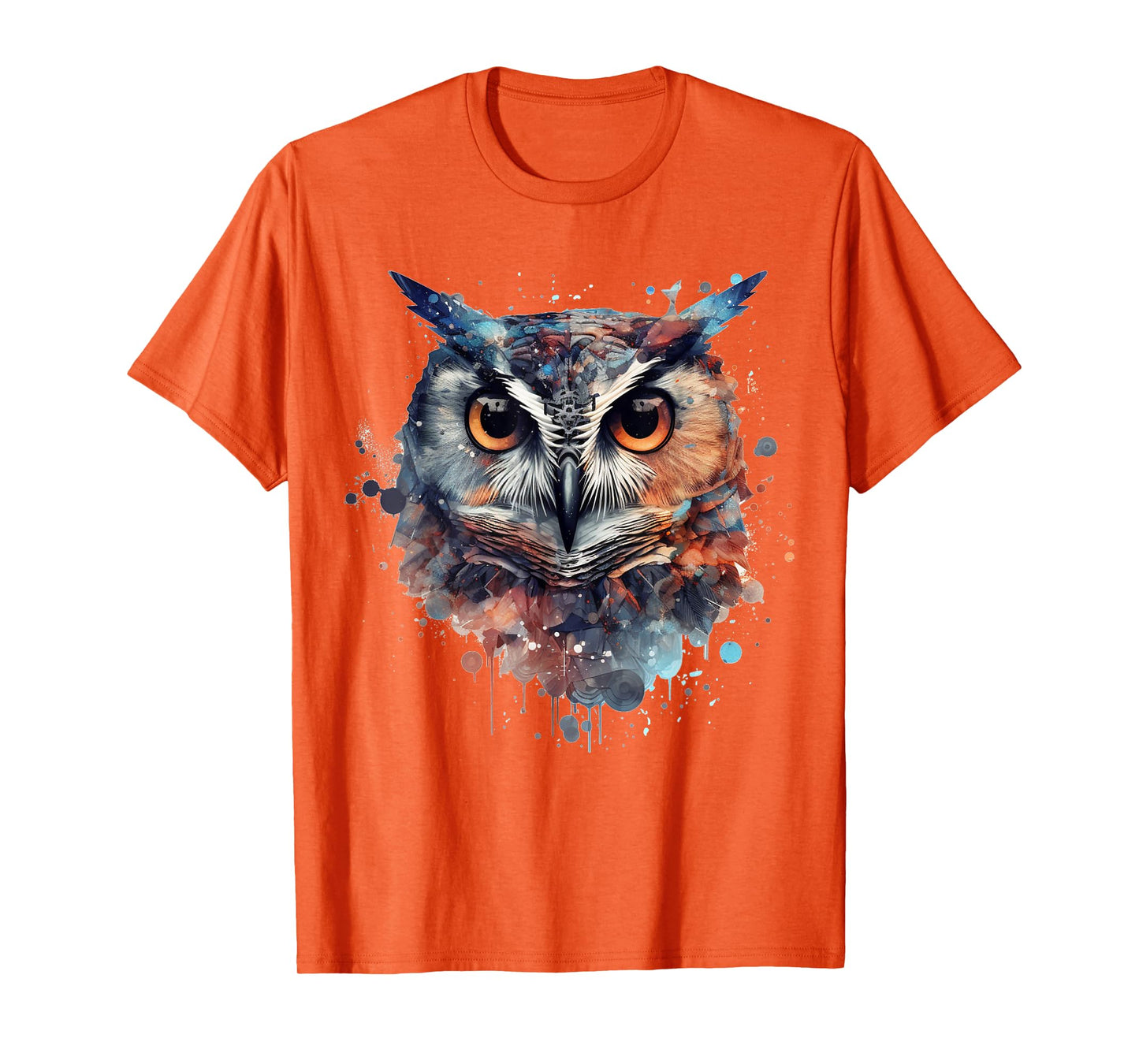 Owl animal lovers colourful artwork - animal bird art owl T-Shirt