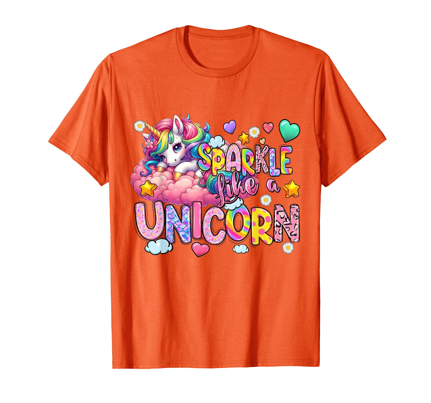 Womens Sparkle Like A Unicorn Cute T-Shirt