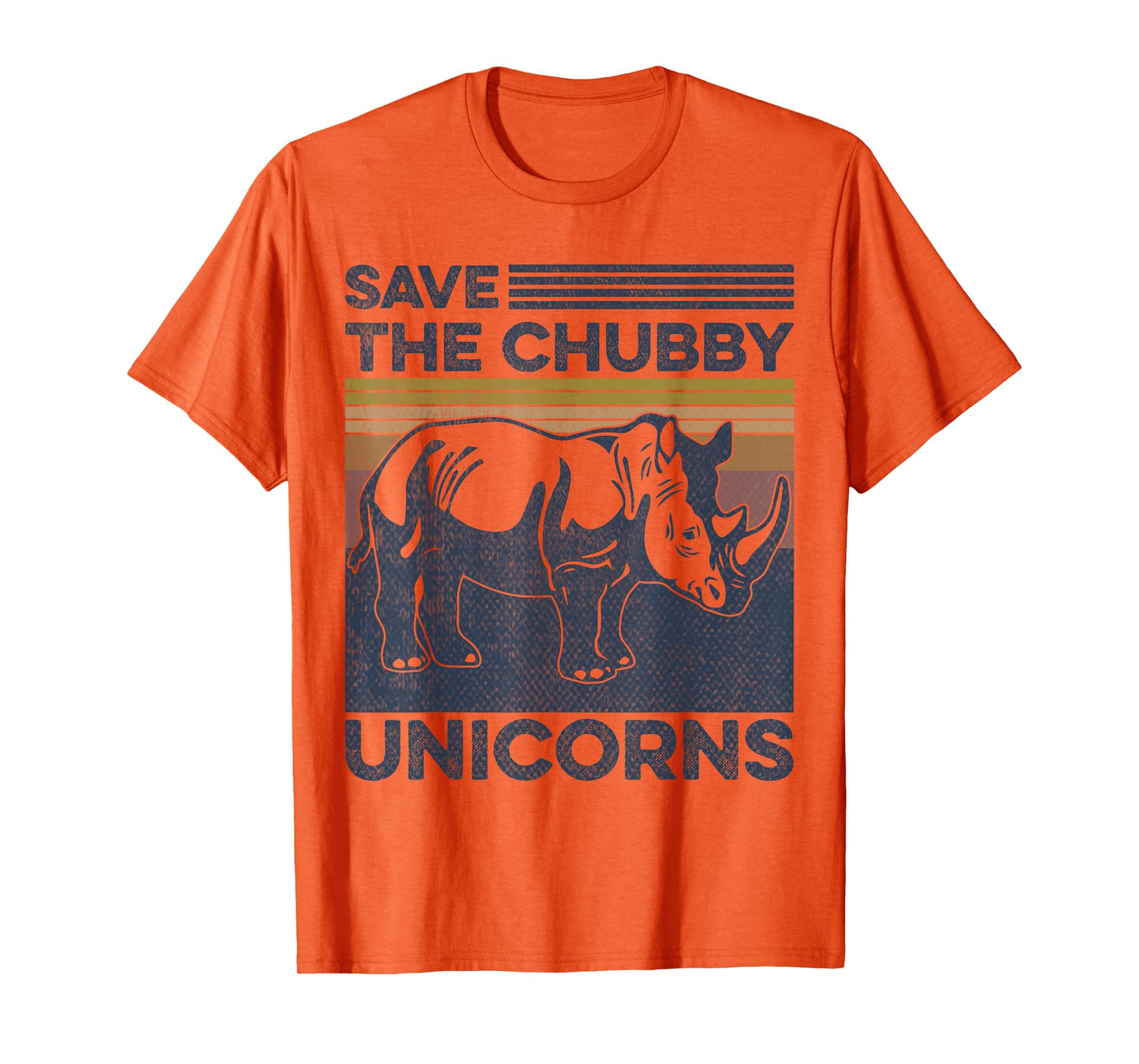 Save the Chubby Unicorns Rhinoceros Animal Lovers T-Shirt