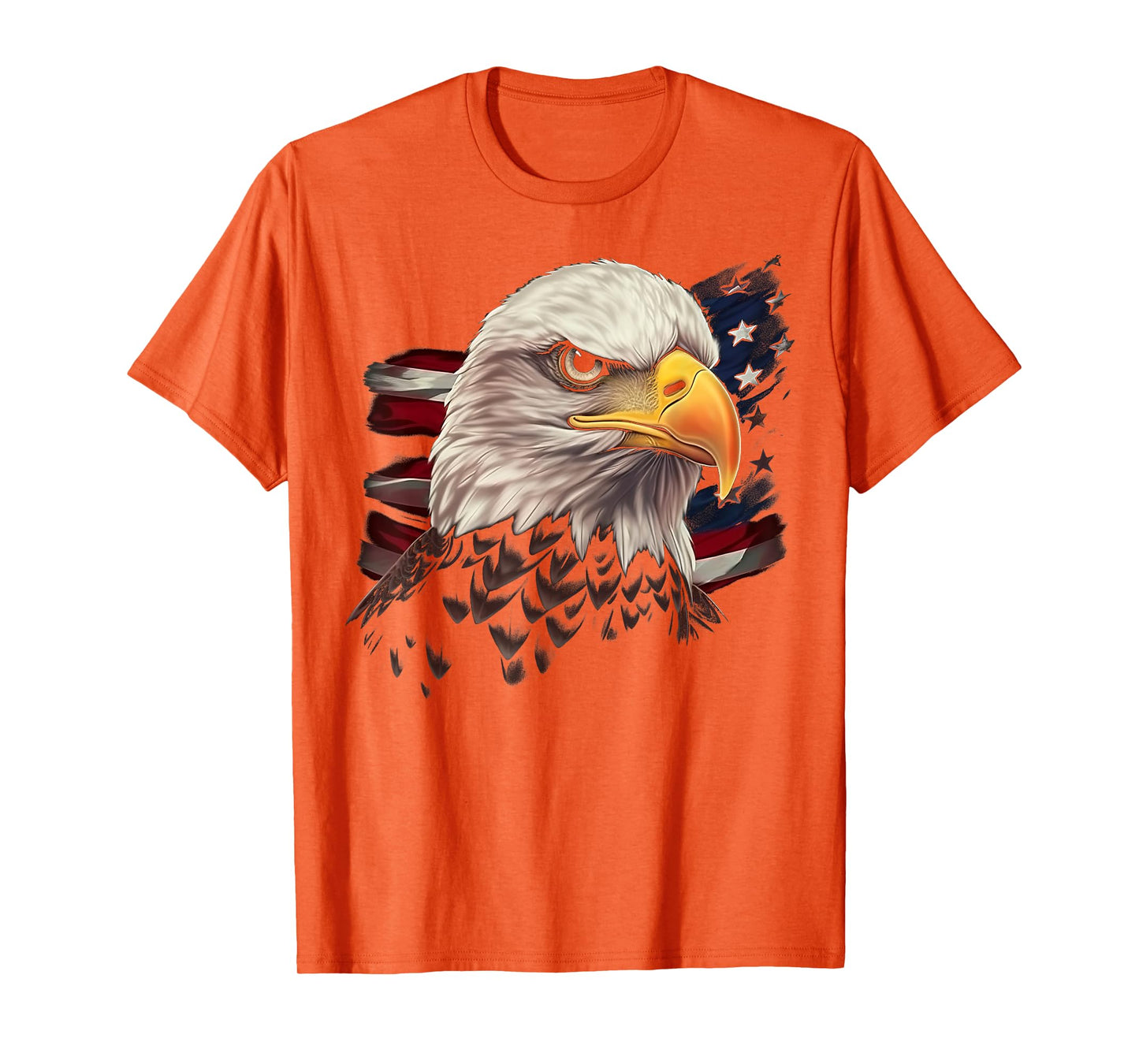 American Flag Eagle Birds USA Patriotic Design T-Shirt