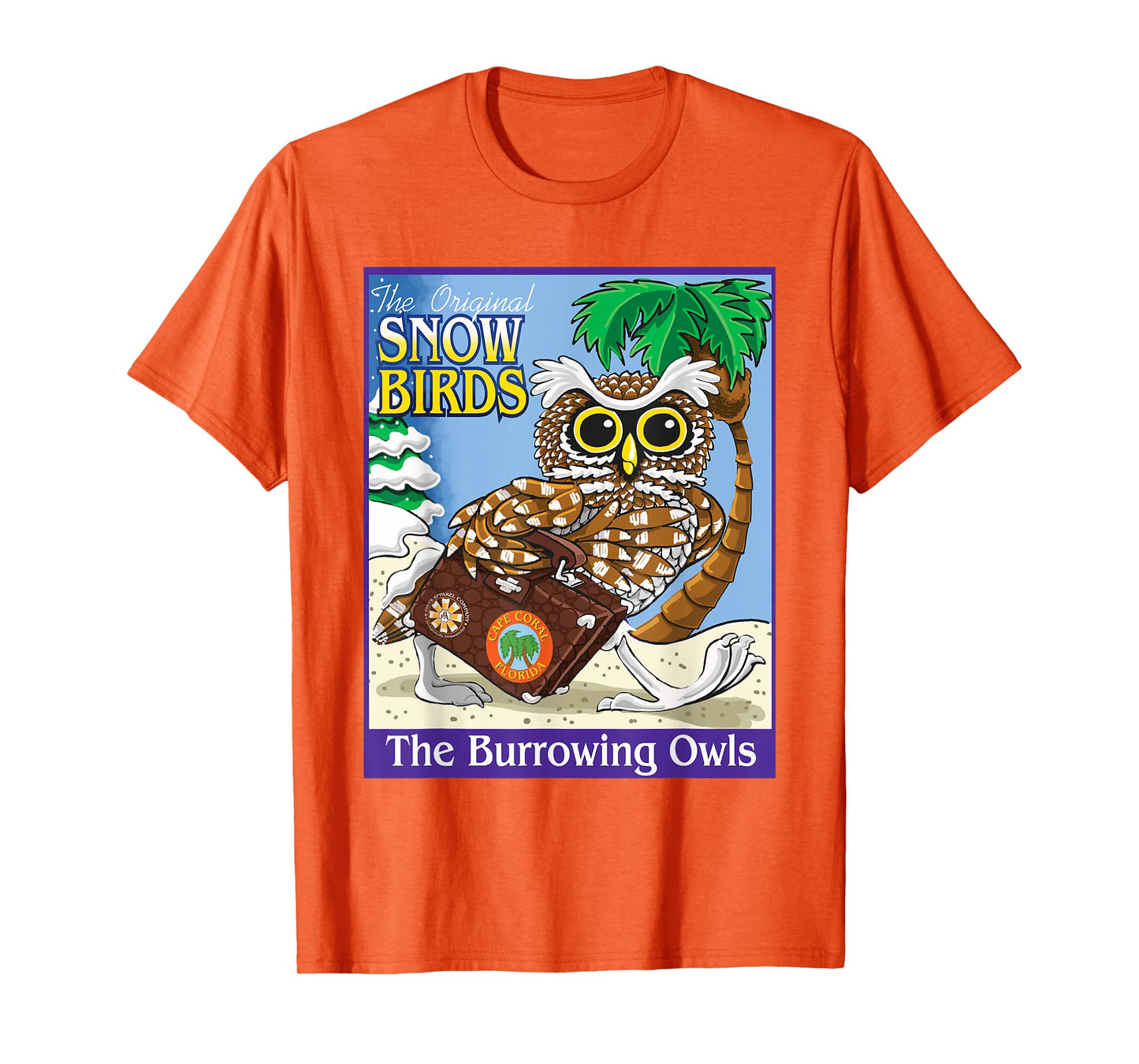 Cape Coral Florida Burrowing Owl Snow Bird T-Shirt T-Shirt