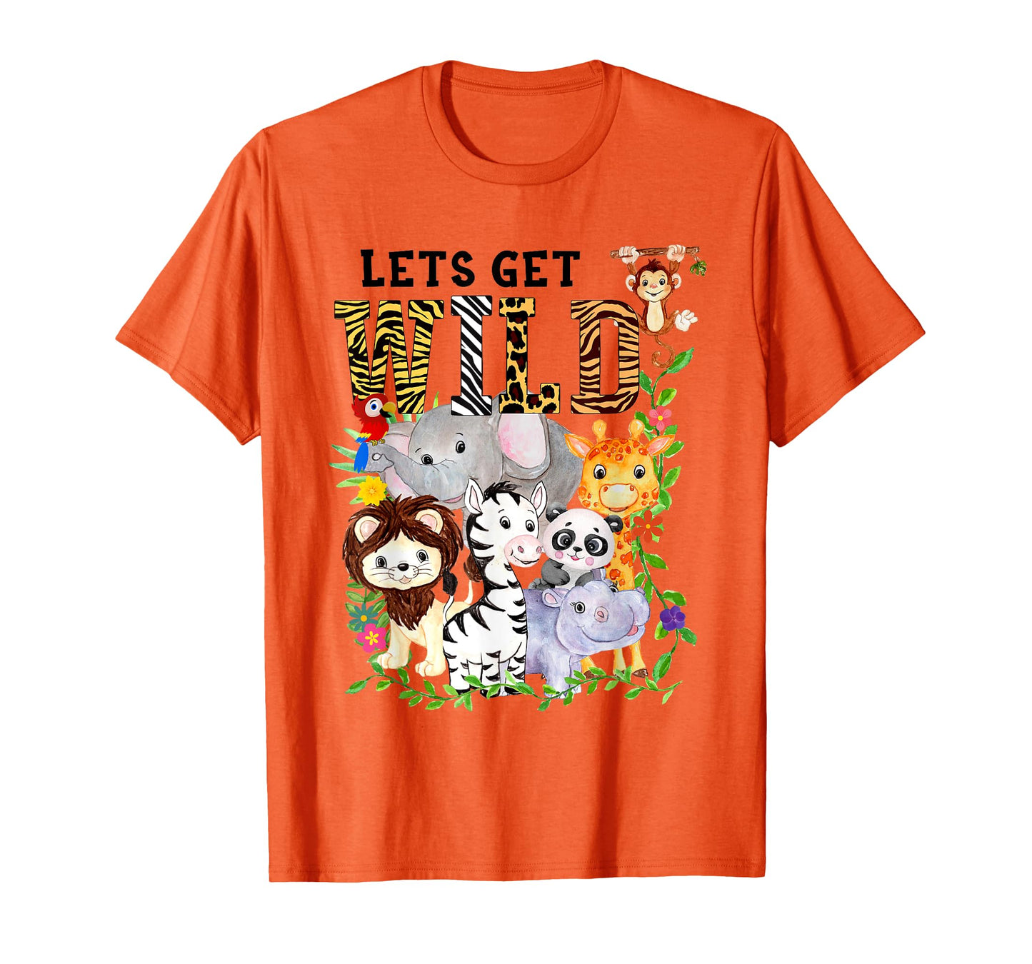 Let's Get Wild Zoo Animals Safari Party A Day At The Zoo T-Shirt