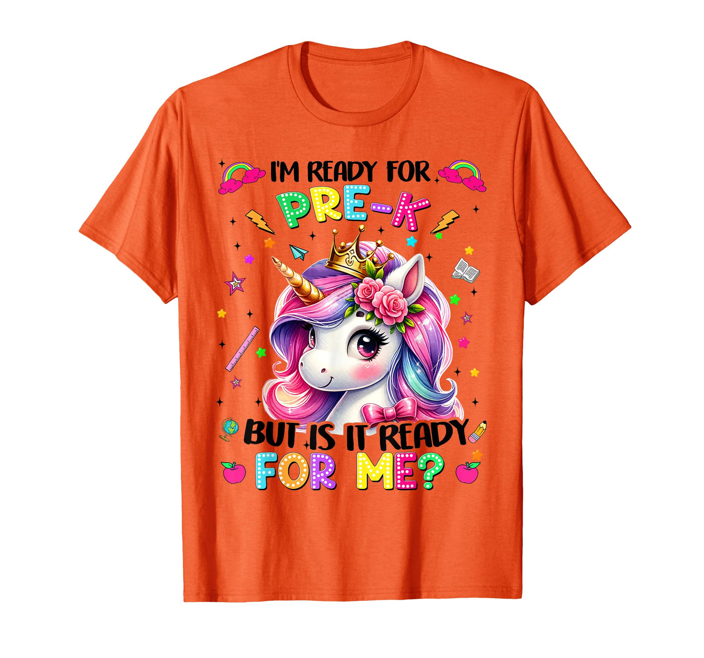 Im Ready For Pre K PreK Unicorn First Day Of School Girls T-Shirt