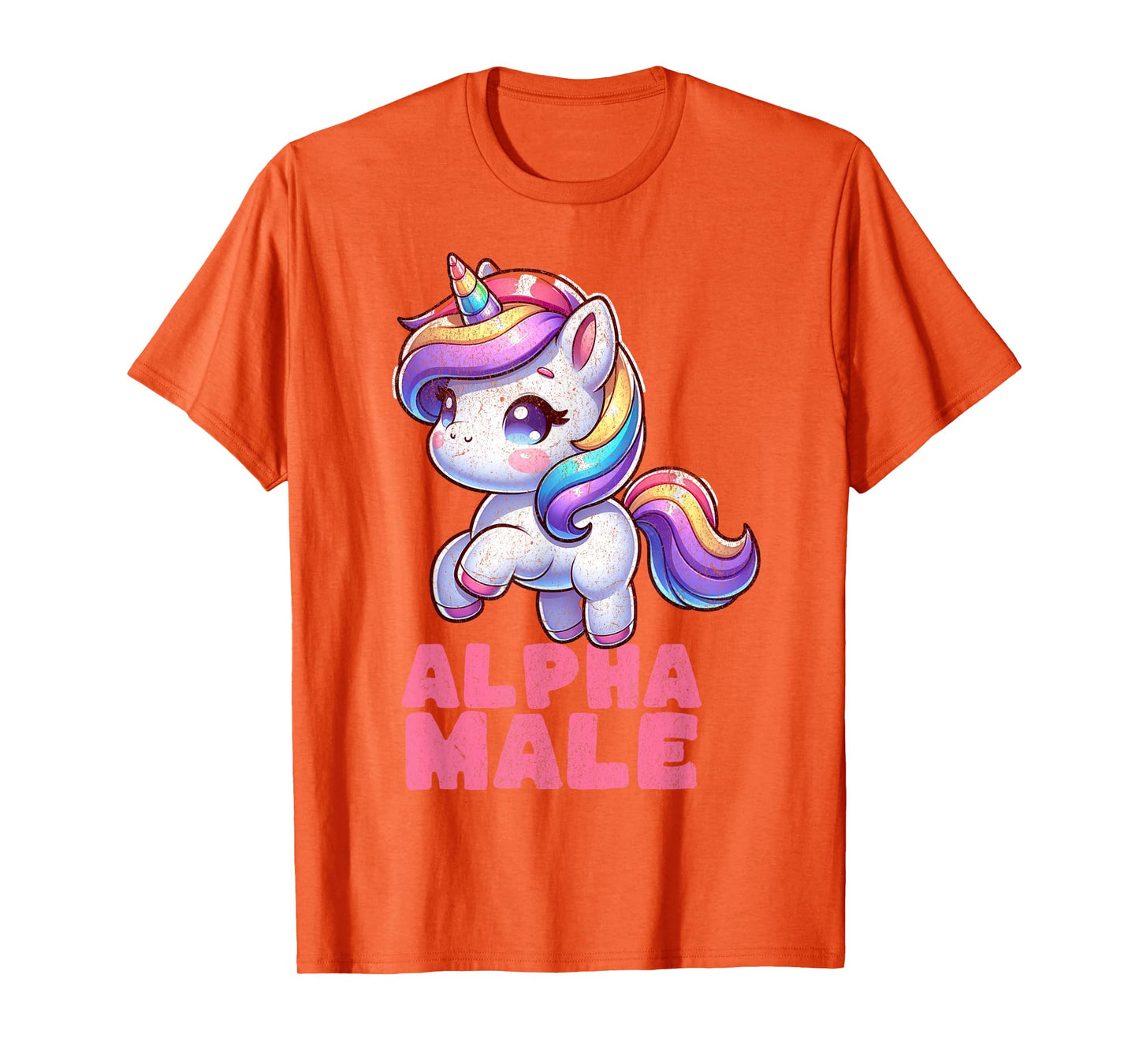 Alpha cute male Unicorn Funny Sarcastic Ironic Weird Y2K T-Shirt