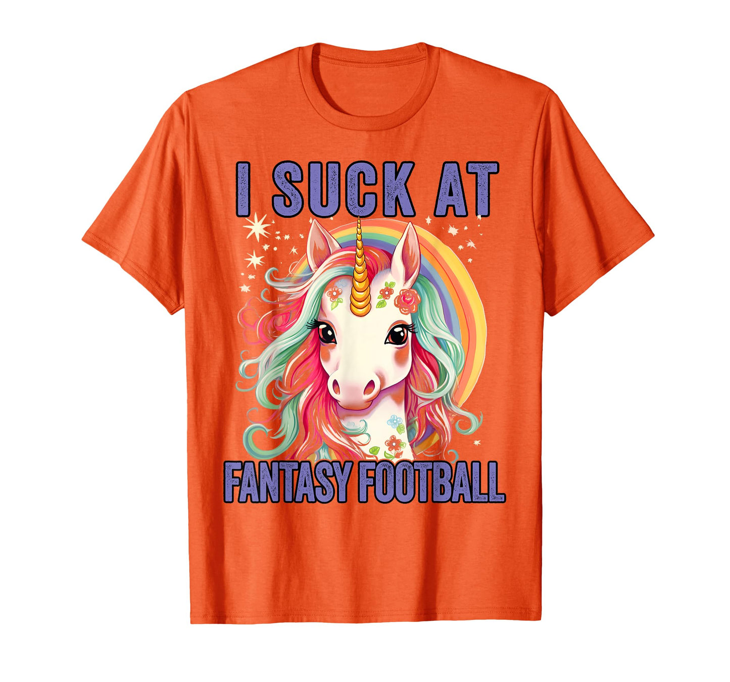 I Suck at Fantasy Football Loser Shirt Unicorn Me T-Shirt