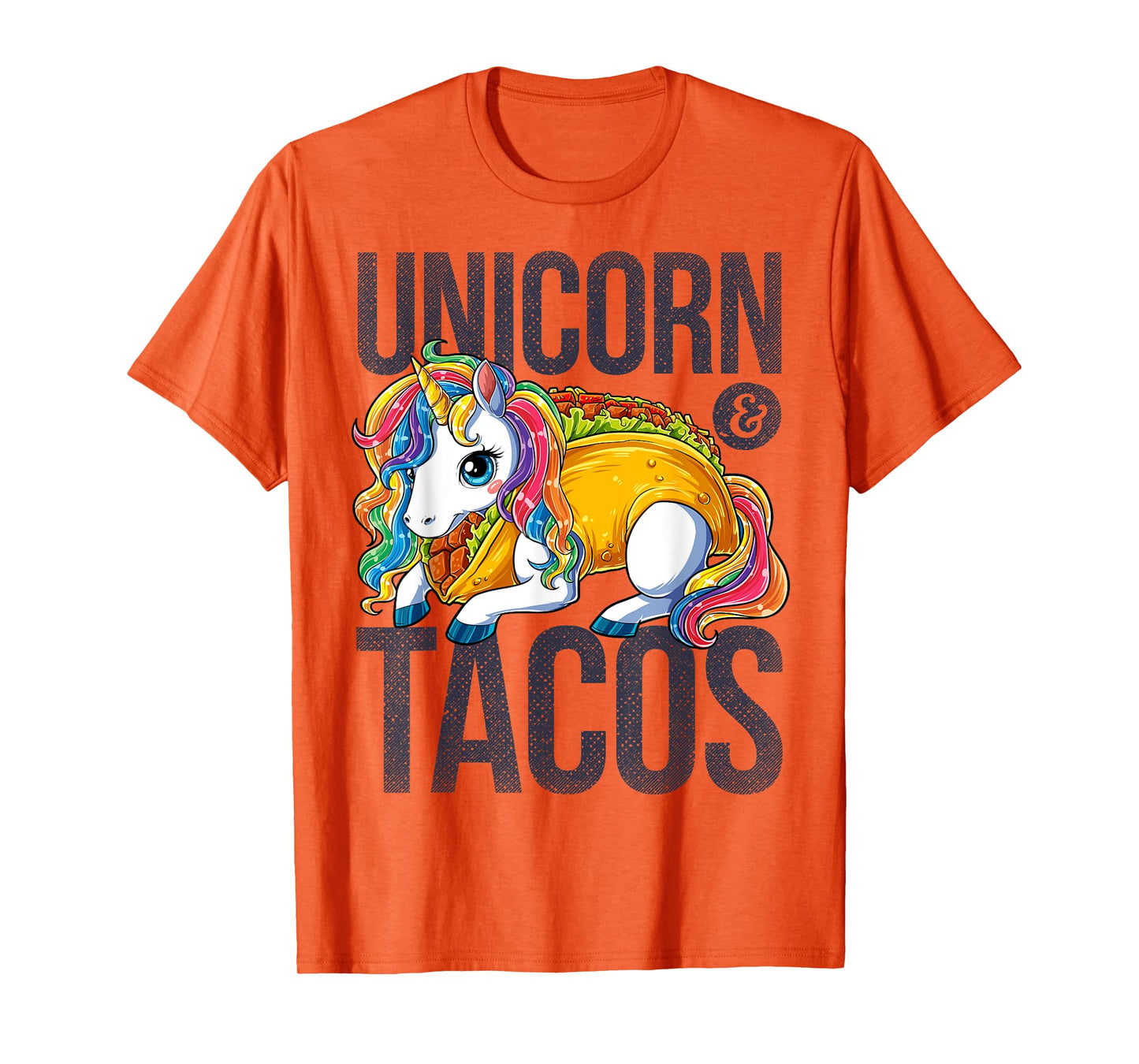 Unicorn & Tacos T Shirt Girls Kids Women Rainbow Taco Squad T-Shirt
