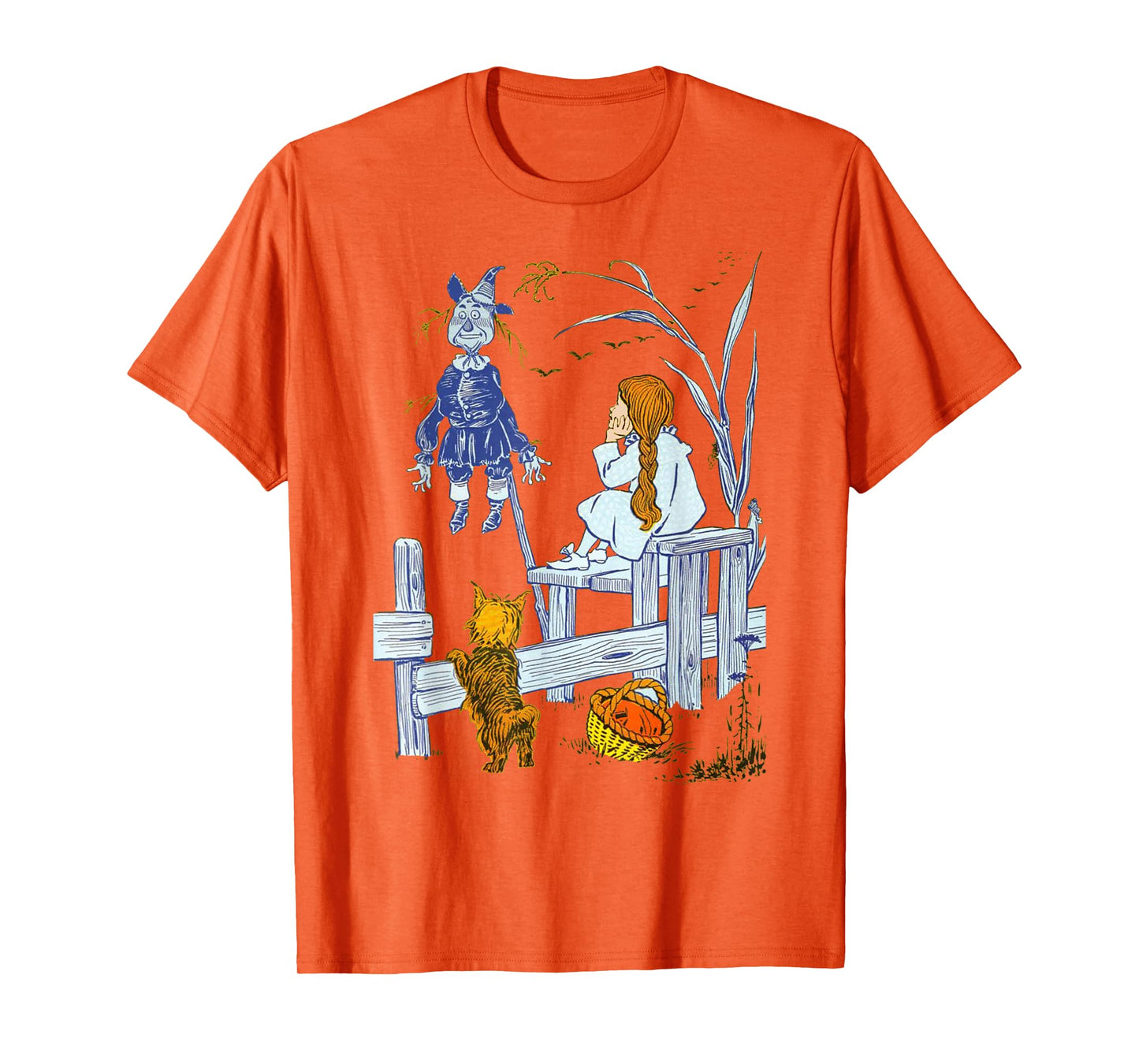 Land of OZ Book Vintage Scarecrow Toto Wizard of Oz Dorothy T-Shirt