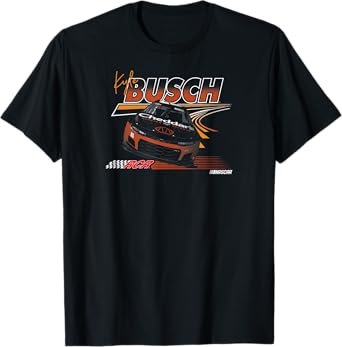 NASCAR - Kyle Busch RCR Race Lines Black T-Shirt