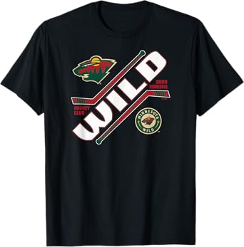 Minnesota Wild Force Black Officially Licensed T-Shirt