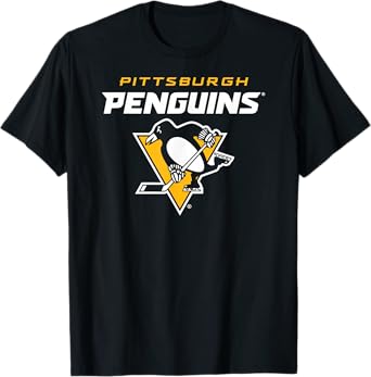 Pittsburgh Penguins Power Play Black Officially Licensed T-Shirt