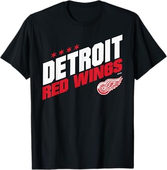 Detroit Red Wings Fuel Black Officially Licensed T-Shirt