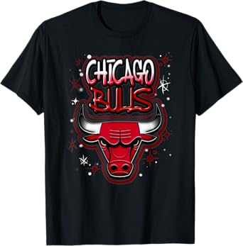 NBA Chicago Bulls Airbrush Logo T-Shirt