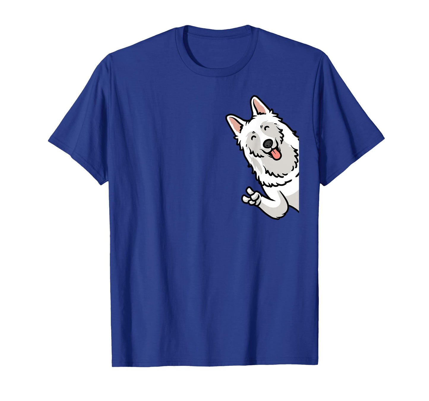 White Swiss Shepherd Dog T-Shirt for Men Women Girls Kids