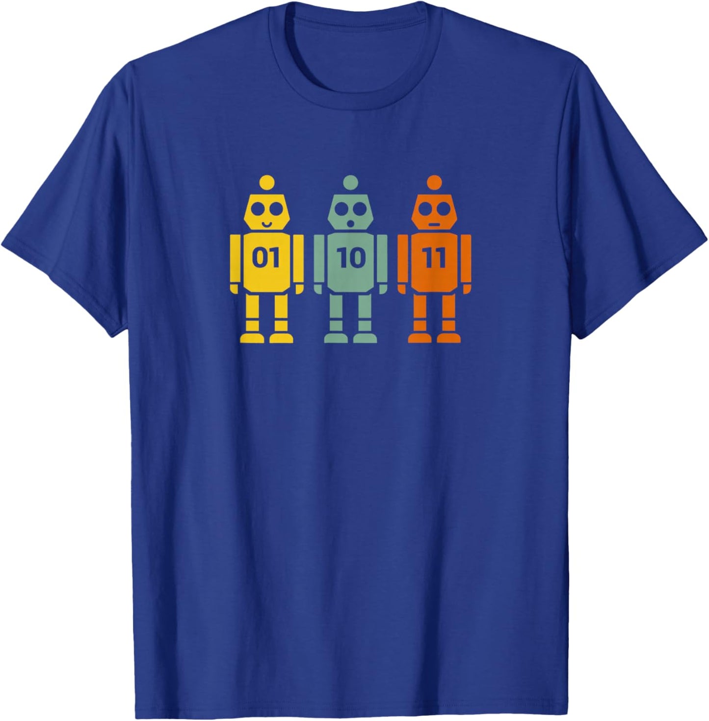 01 10 11 Robot T-Shirt T-Shirt - T-Shirt | Royal