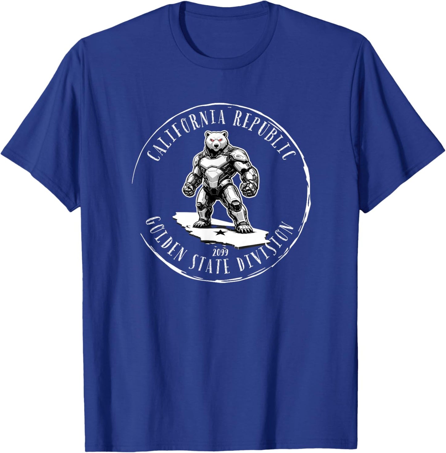 California Republic Golden State Division 2099 T-Shirt - T-Shirt | Royal
