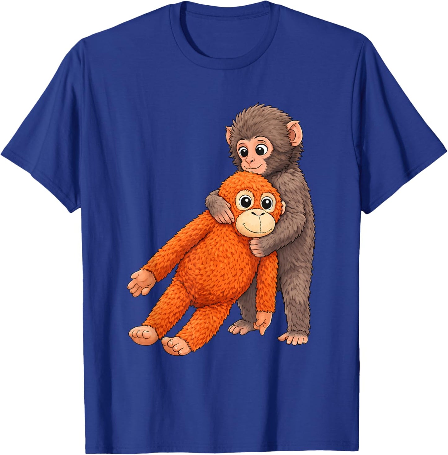 Funny Baby Monkey Punch Cute Animal Men Women Kids T-Shirt - T-Shirt | Royal