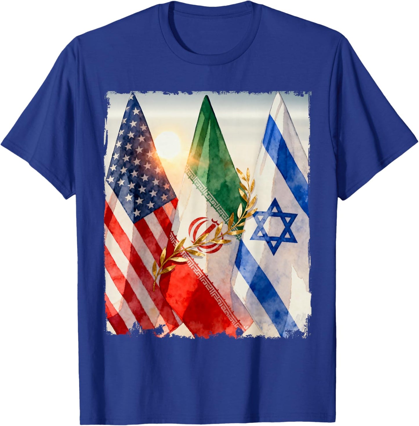 Epic Fury, Roaring Lion, Freedom – America Israel Iran Peace T-Shirt T-Shirt - T-Shirt | Royal