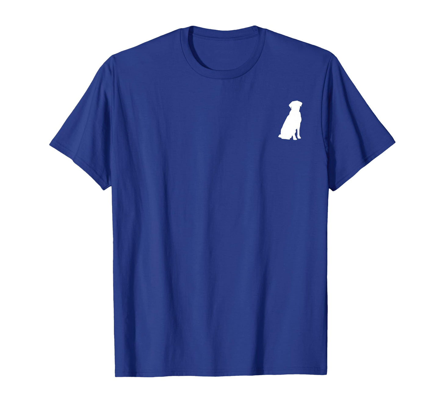Dog Shirt - Silhouette On Pocket Area - Labrador Retriever T-Shirt