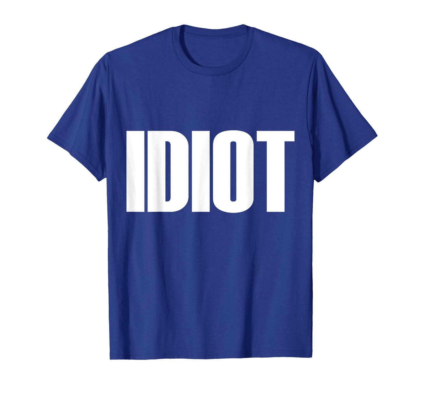 Men's Idiot t shirt - idiot shirt - idiot tshirt Small Black