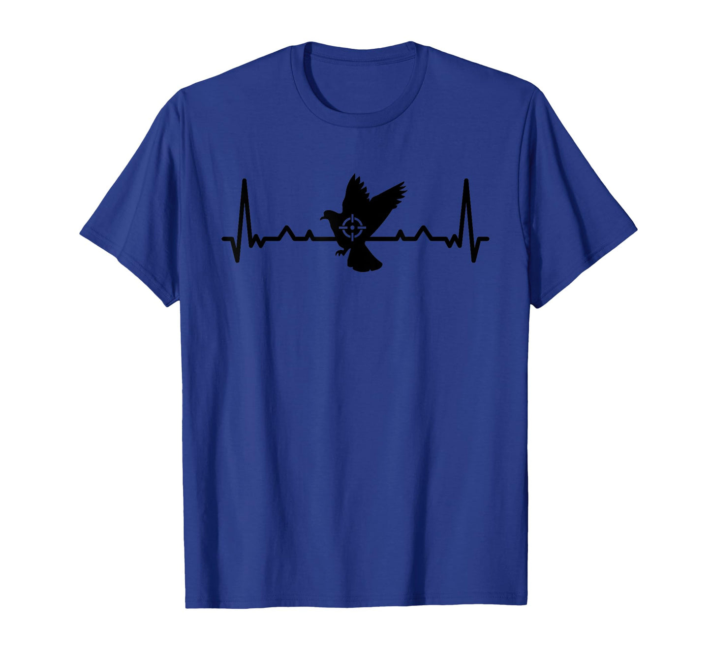 Funny Hunt Doves Hunting Heartbeat Line T-Shirt