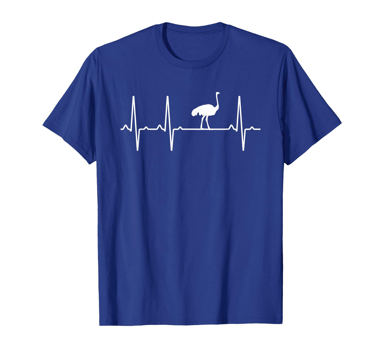 Ostrich Heartbeat Gift For Men Women Flightless bird Lover T-Shirt